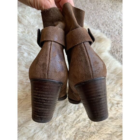 Paul Green Dallas Earth Suede‎ Ankle Bootie Brown Size 5.5 US 8 - Picture 8 of 12